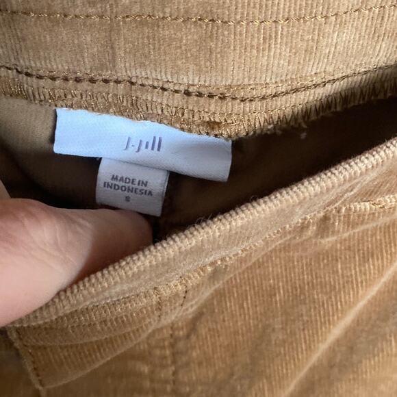 Brown J.Jill Corduroy Pull On Pants Stretchy Small - Picture 2 of 6